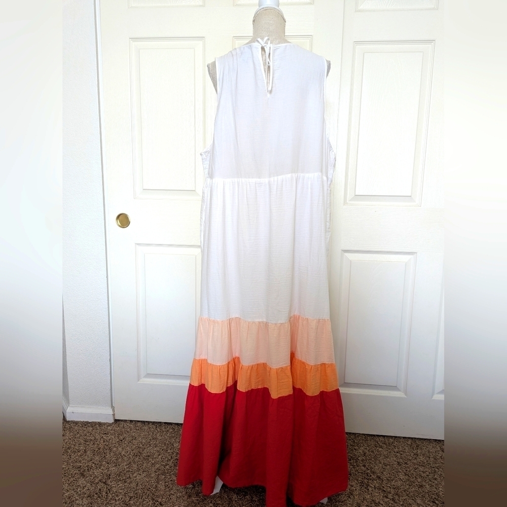 Ava & Viv Colorblock Tiered Maxi Dress - Picture 6 of 9